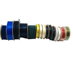 15 Rolls New Used Satin Organza Floral Gift Wrap Crafting Sewing Ribbon Spools